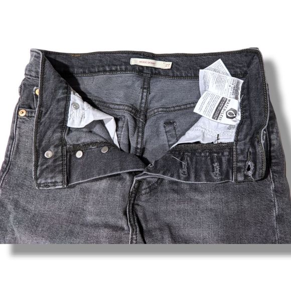 Gray Levi's Wedgie Skinny Jeans - Picture 3 of 6